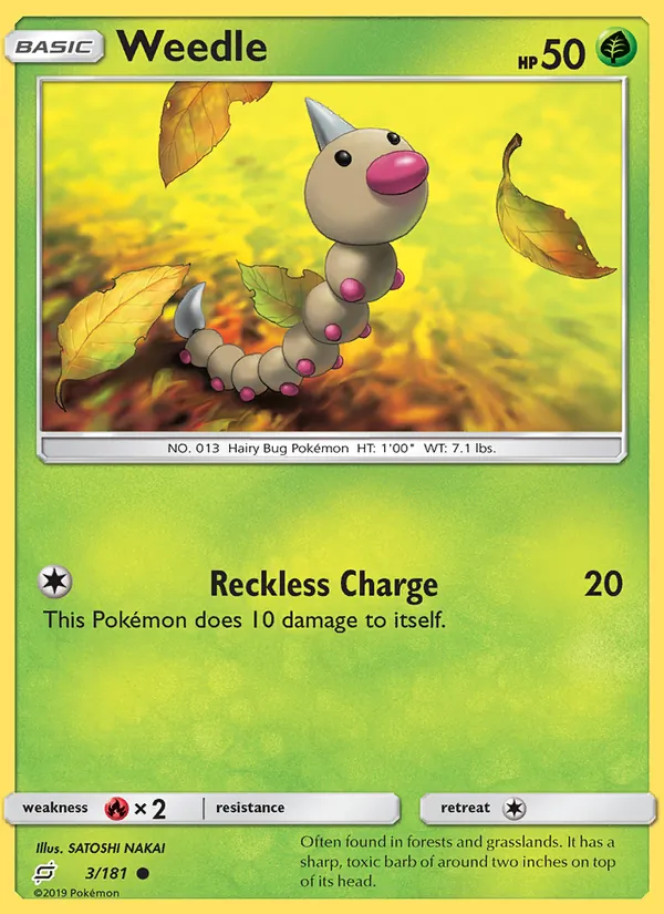 Weedle card image