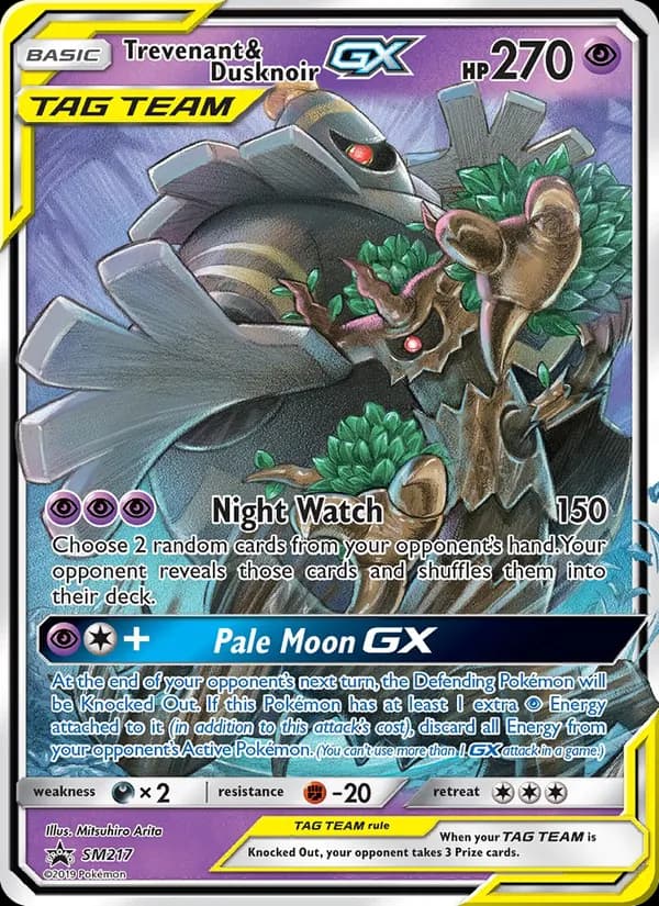 Trevenant & Dusknoir GX card image