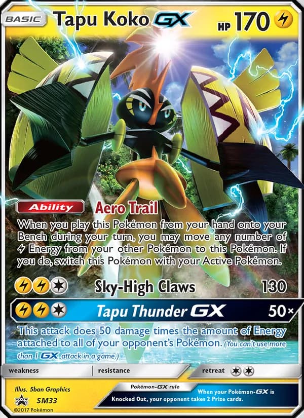 Tapu Koko GX card image