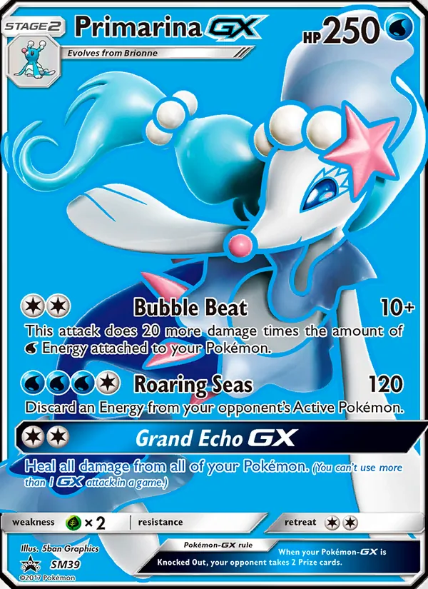Primarina GX card image