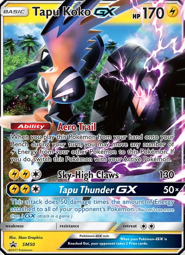 Tapu Koko GX card image