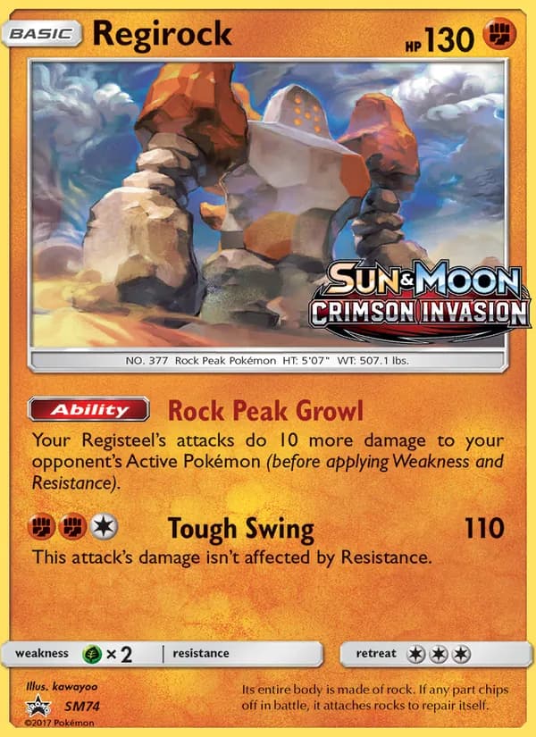 Regirock card image