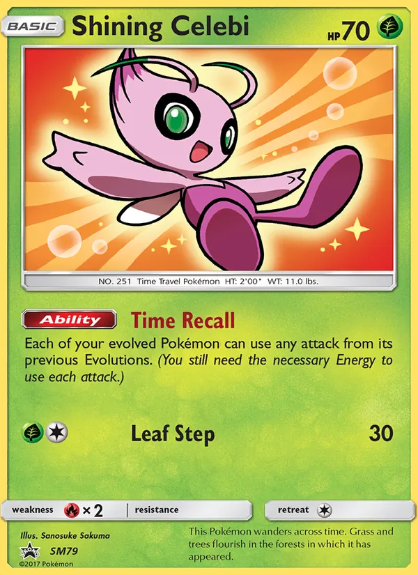 Shining Celebi card image