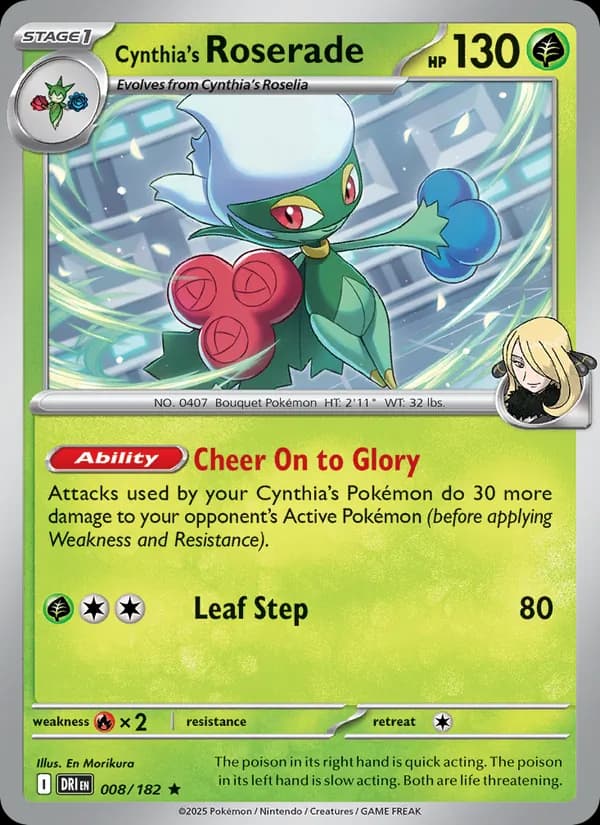Cynthia's Roserade card image