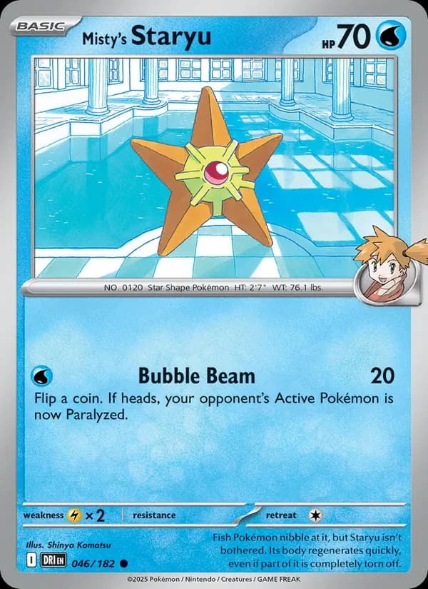 Misty's Staryu card image