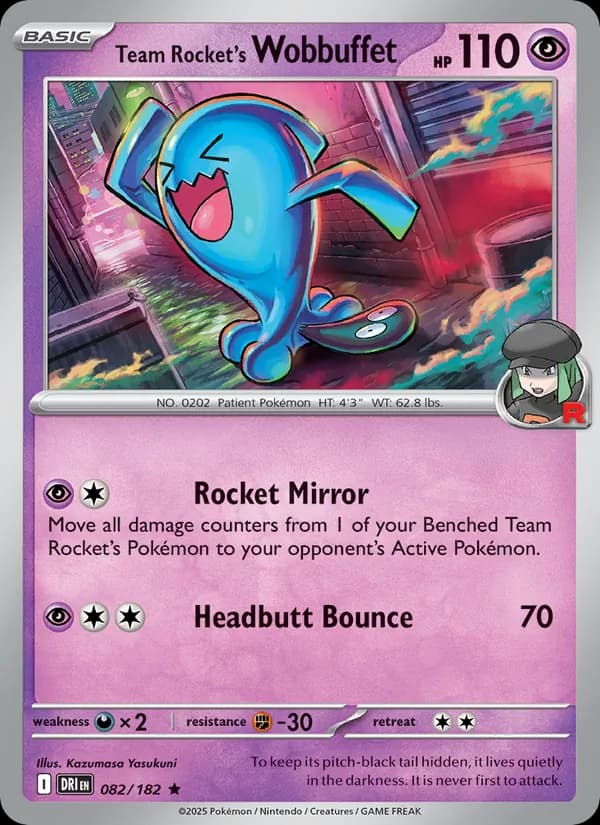 Team Rocket's Wobbuffet card image