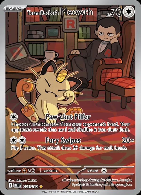Team Rocket's Meowth card image