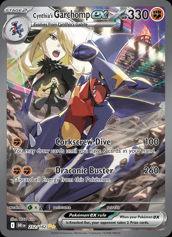 Cynthia's Garchomp ex card image