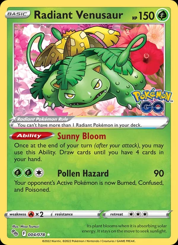 Radiant Venusaur card image