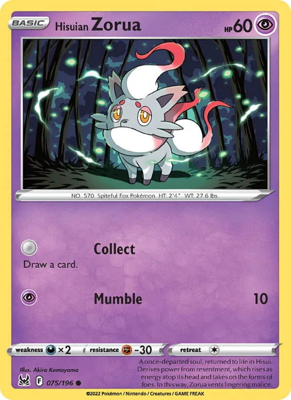 Hisuian Zorua card image