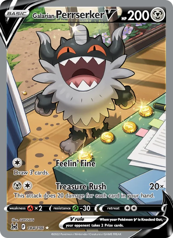 Galarian Perrserker V card image