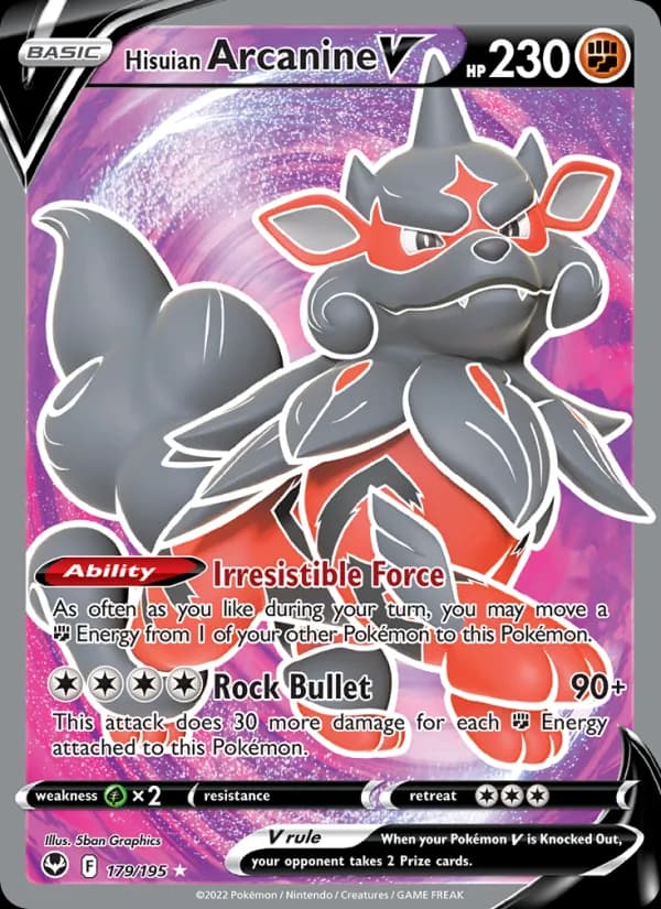 Hisuian Arcanine V card image