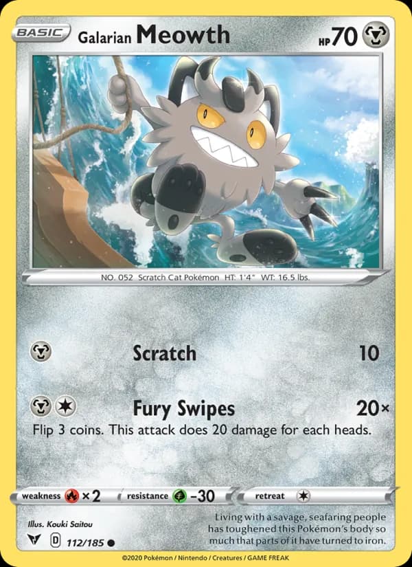 Galarian Meowth card image