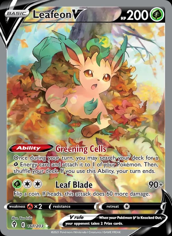 Leafeon V card image