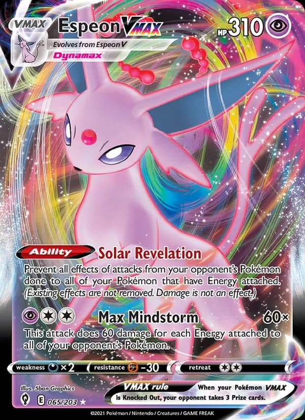 Espeon VMAX card image