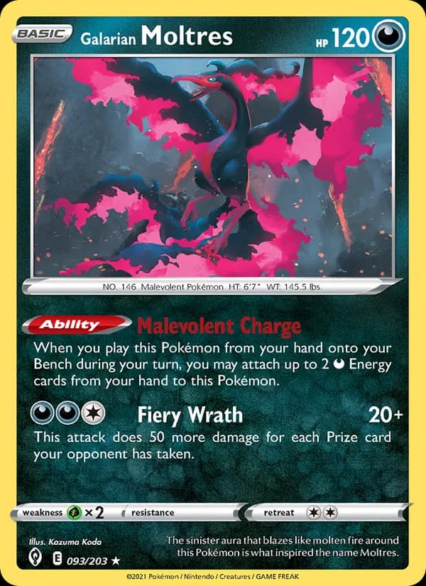 Galarian Moltres card image