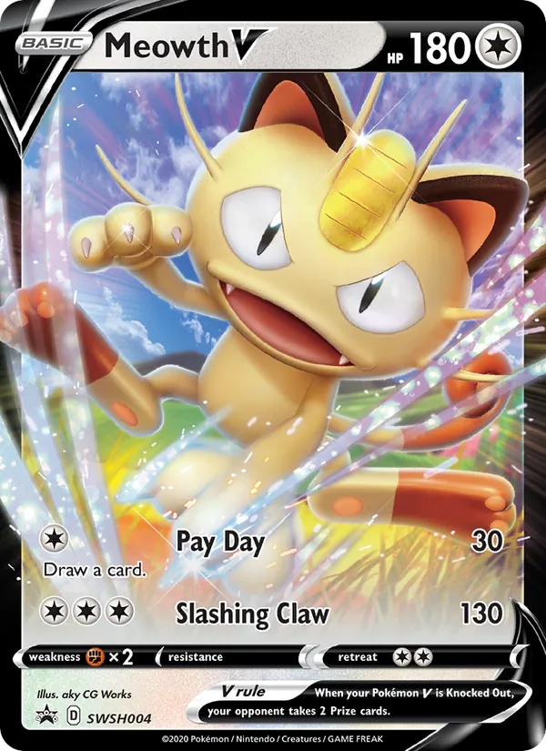 Meowth V card image