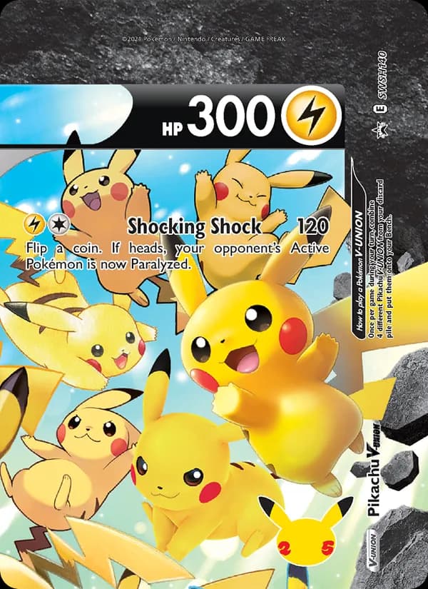 Pikachu V-UNION card image
