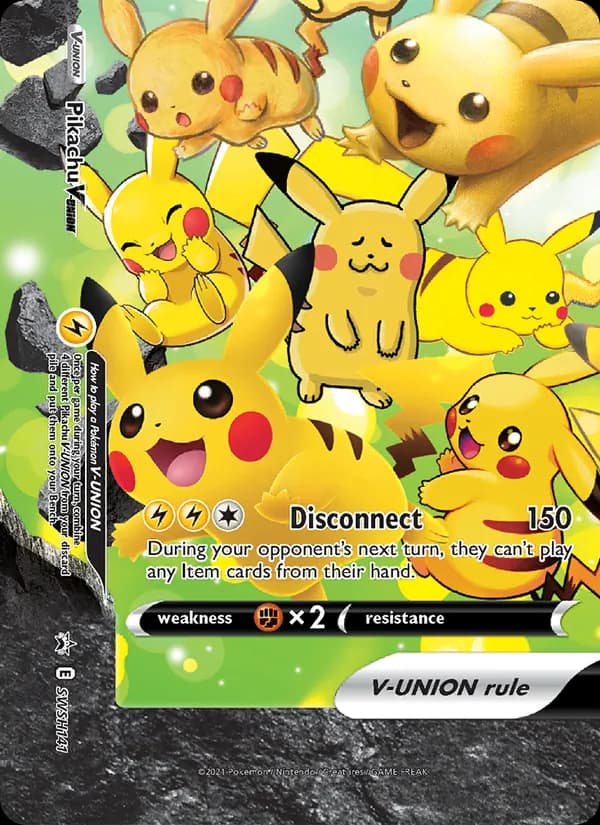 Pikachu V-UNION card image