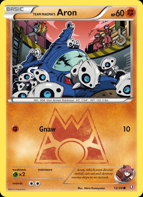 Team Magma's Aron card image