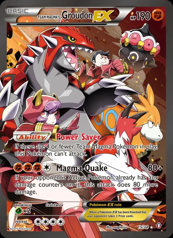 Team Magma's Groudon EX card image