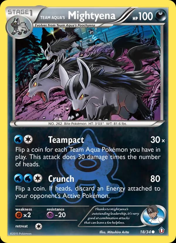 Team Aqua's Mightyena card image