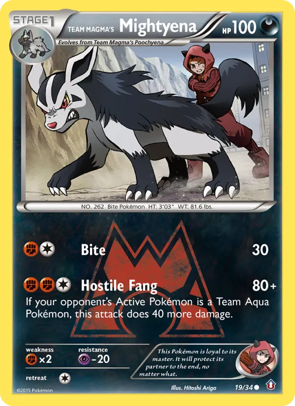 Team Magma's Mightyena card image