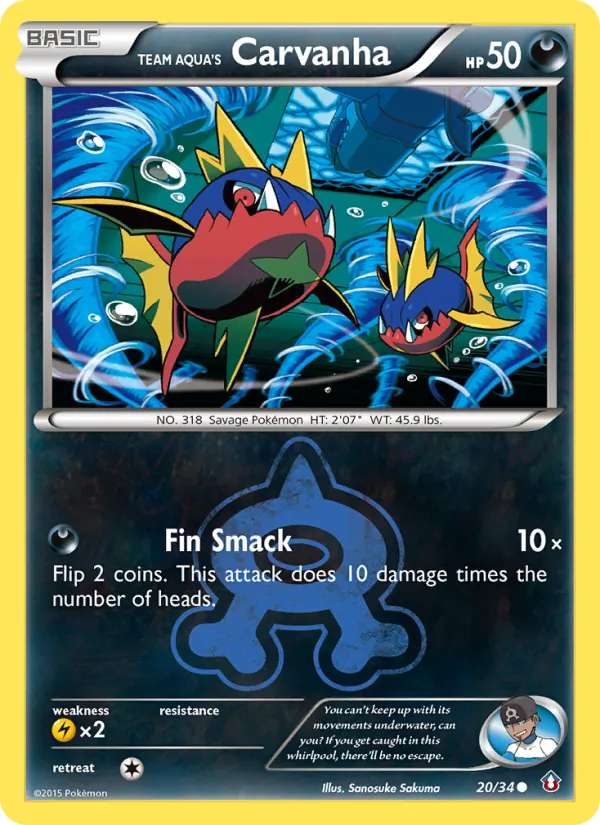 Team Aqua's Carvanha card image