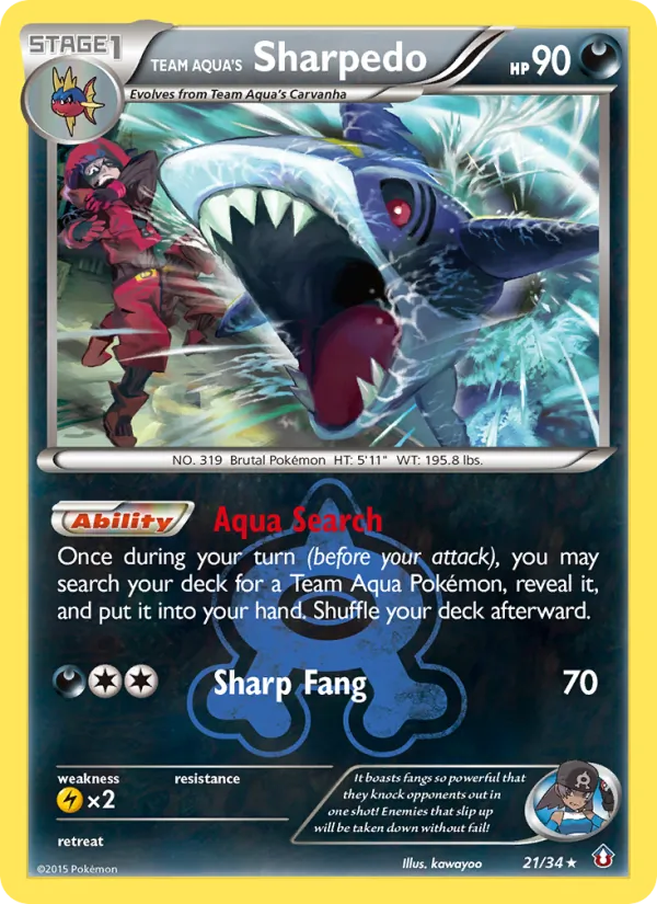 Team Aqua's Sharpedo card image