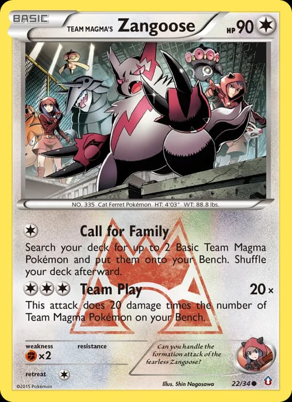Team Magma's Zangoose card image
