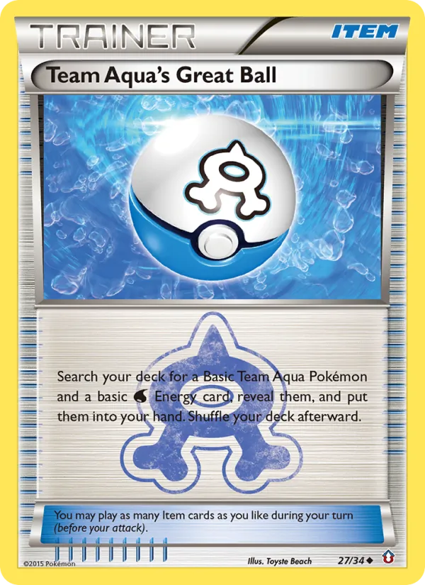 Team Aqua's Great Ball card image