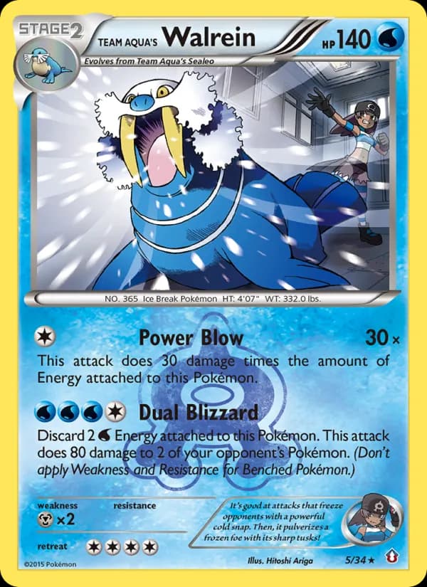 Team Aqua's Walrein card image