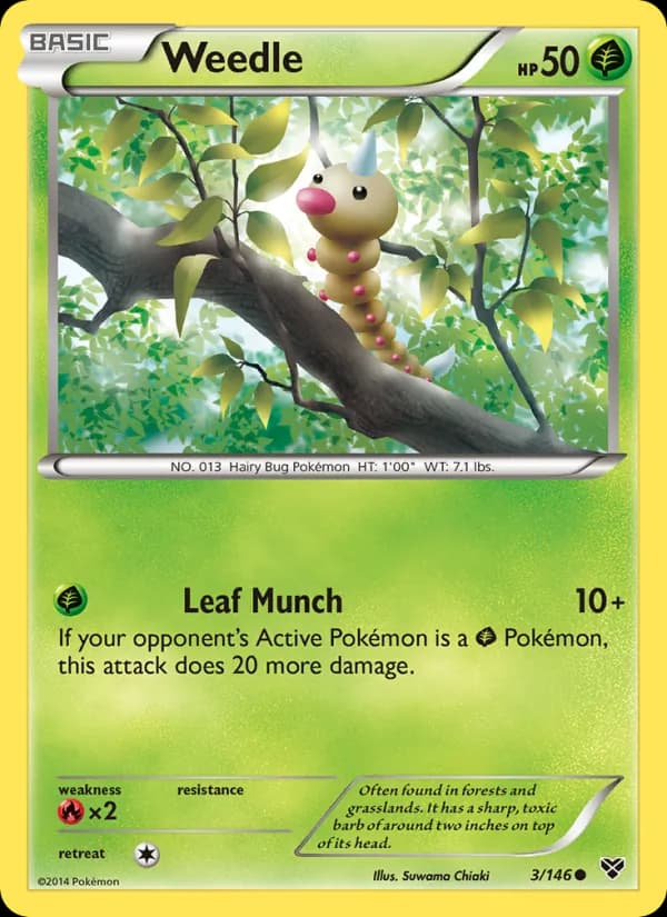 Weedle card image