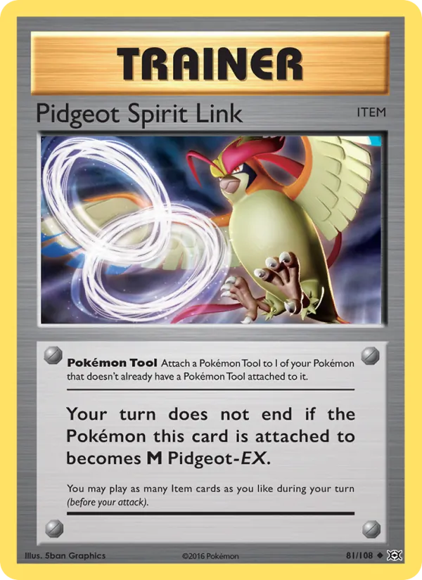 Pidgeot Spirit Link card image