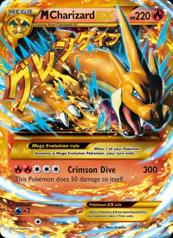 M Charizard EX card image