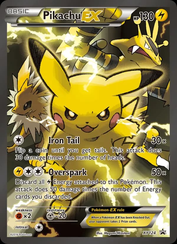 Pikachu EX card image