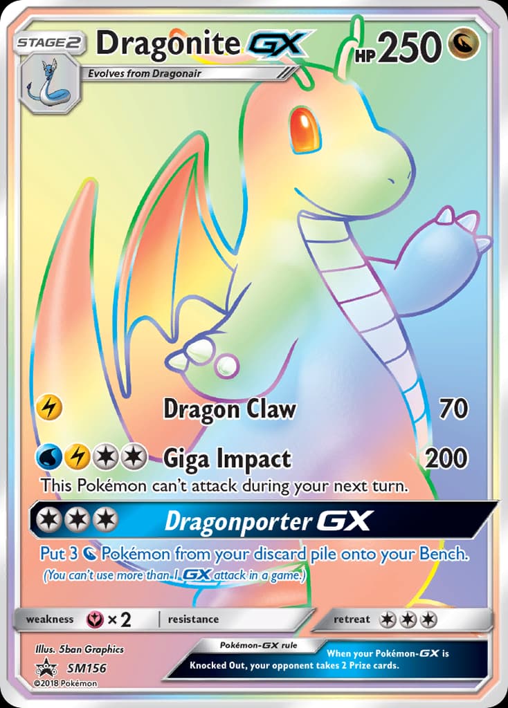 Dragonite GX card image