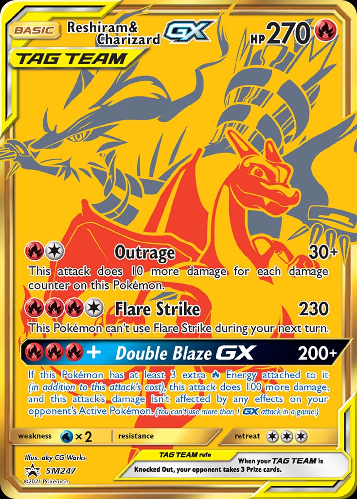 Reshiram & Charizard GX card image