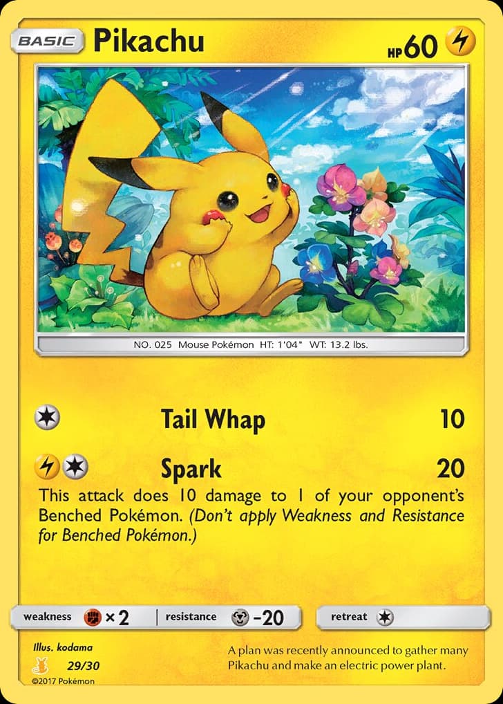 Pikachu card image