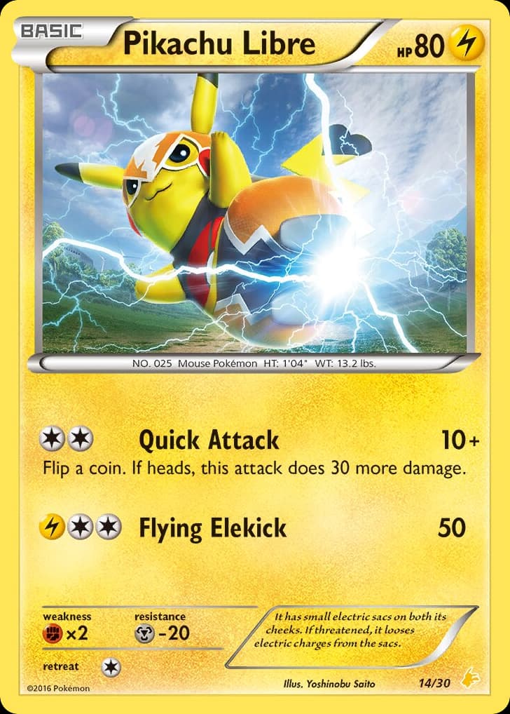 Pikachu Libre card image
