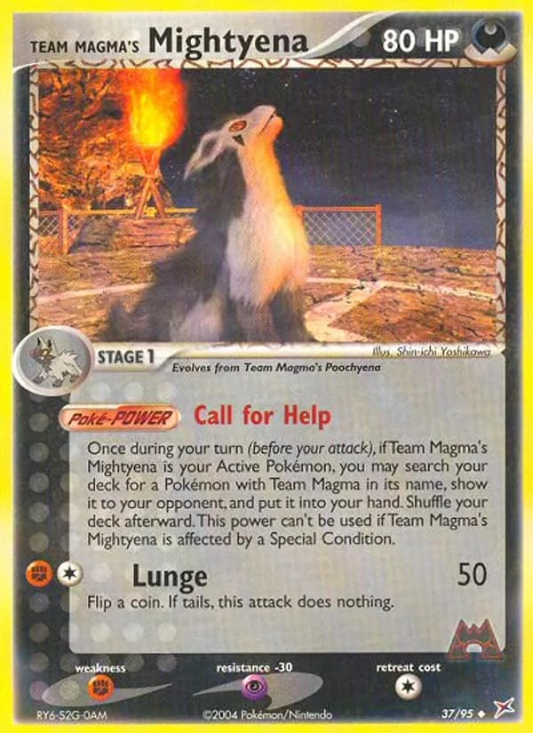 Team Magma's Mightyena card image