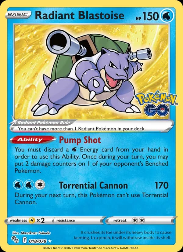 Radiant Blastoise card image
